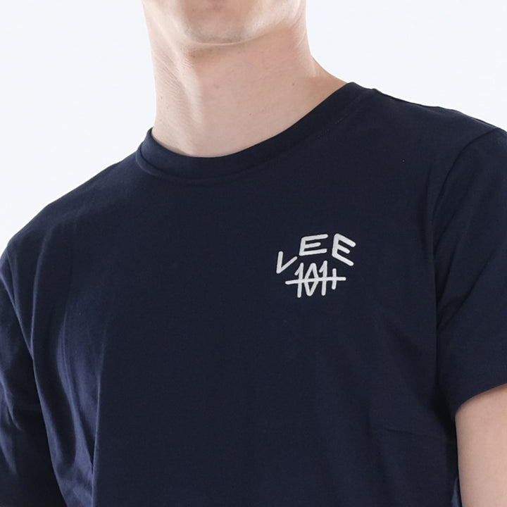 LEE MENS ROUNDNECK 101+ EMBROIDERED LOGO TEE