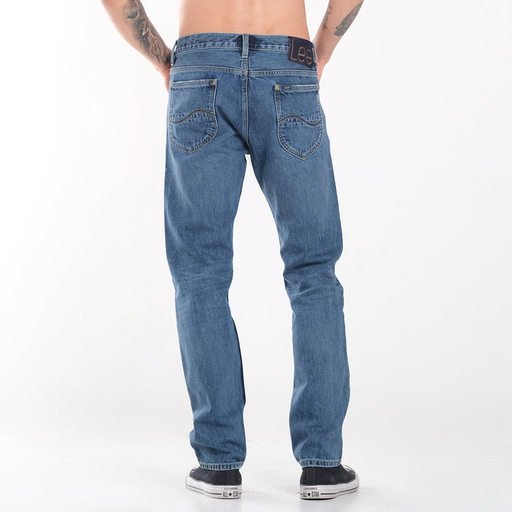 LEE MENS' 101+ DENIM PANTS AUSTIN FIT IN WORN NEW HILL