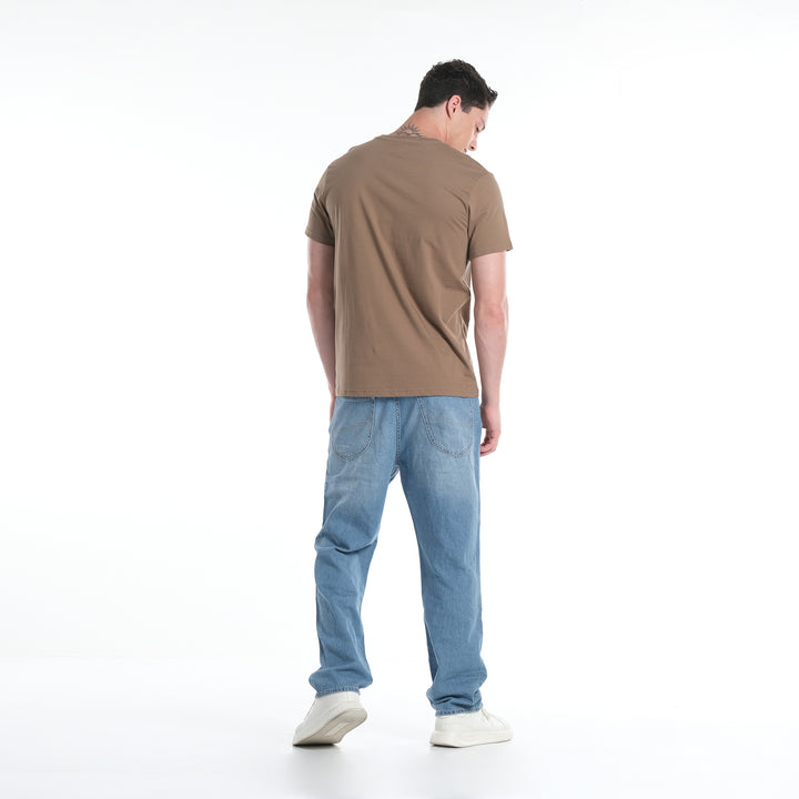 LEE MENS ROUND NECK TEE WITH HI-FREQUENCY LOGO PRINT