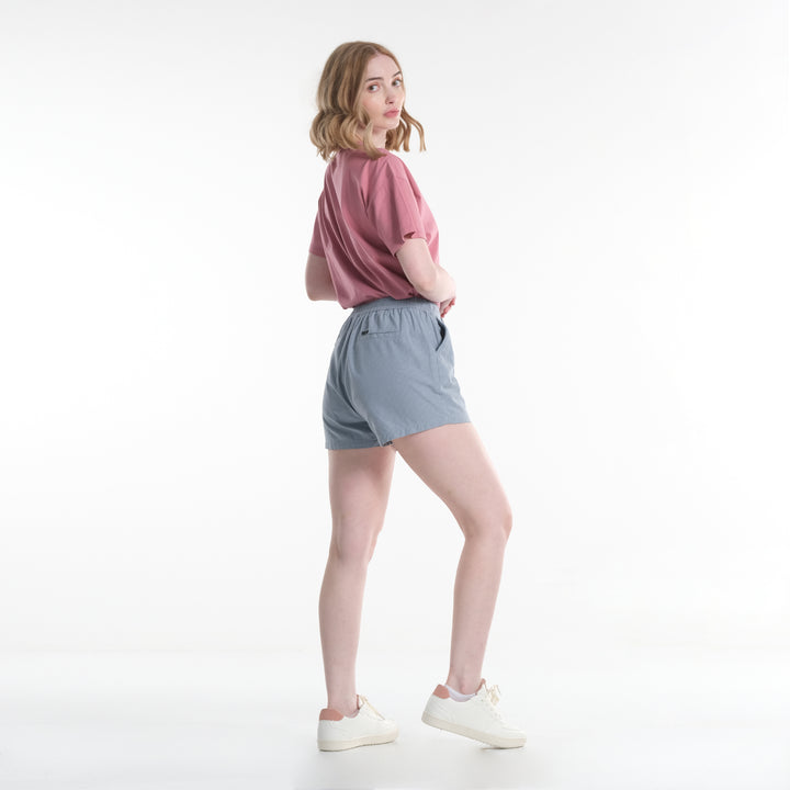 LEE WOMENS EASY SHORTS WITH SMALL EMBROIDERED LOGO