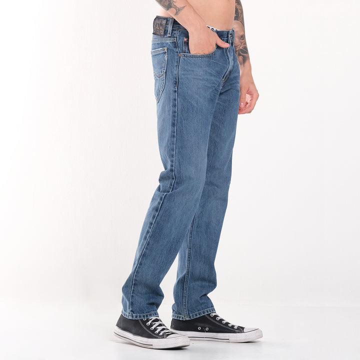 LEE MENS' 101+ DENIM PANTS AUSTIN FIT IN WORN NEW HILL