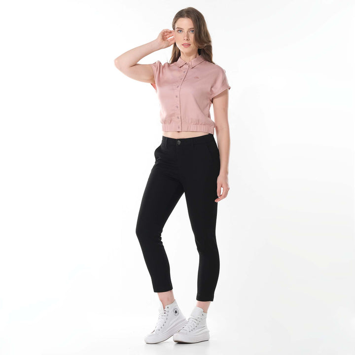 LEE LADIES CROPPED POLO