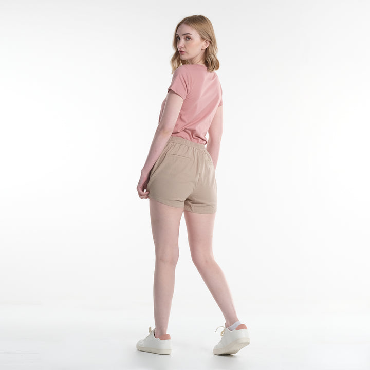 LEE WOMENS EASY SHORTS WITH SMALL EMBROIDERED LOGO