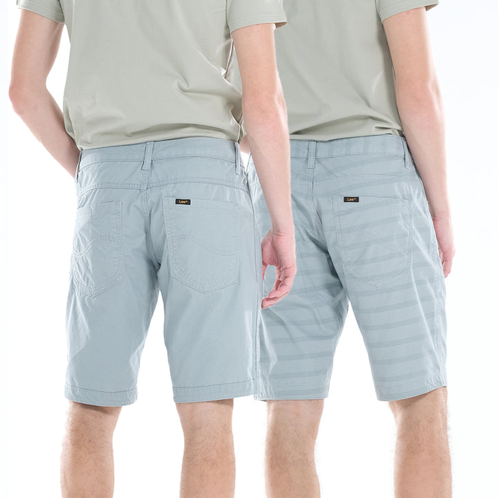 LEE MENS REVERSIBLE COLORED SHORTS; 10" INSEAM