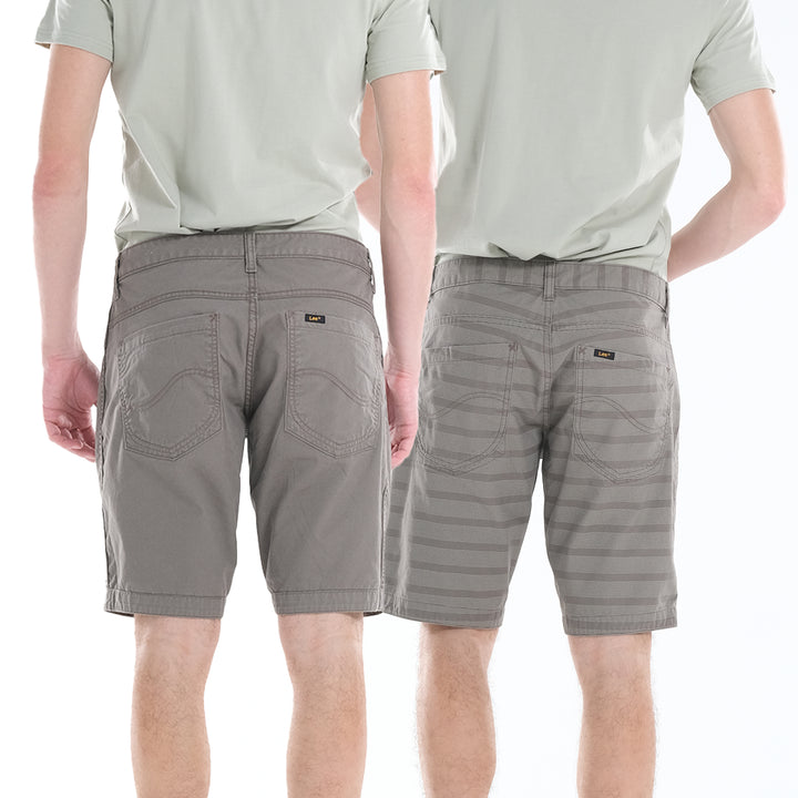 LEE MENS REVERSIBLE COLORED SHORTS; 10" INSEAM