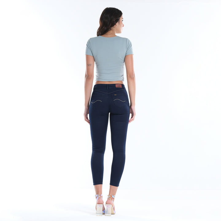 LEE LADIES SKYLER DENIM PANTS; 25" INSEAM