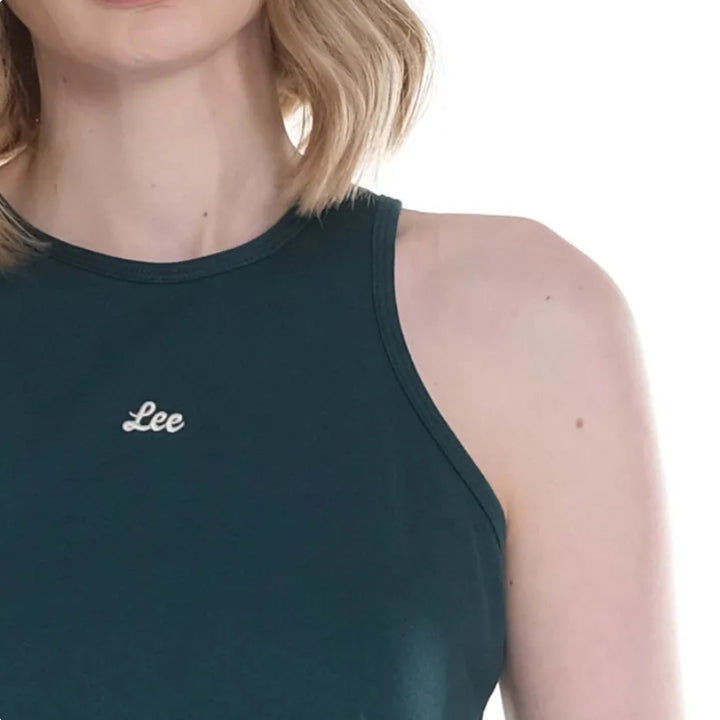 LEE LADIES SEMI CROPPED SLEEVELESS TOP