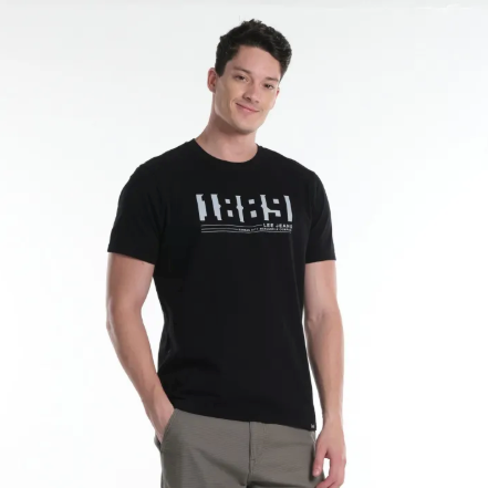 LEE MENS ROUND NECK EMBOSSED LOGO TEE