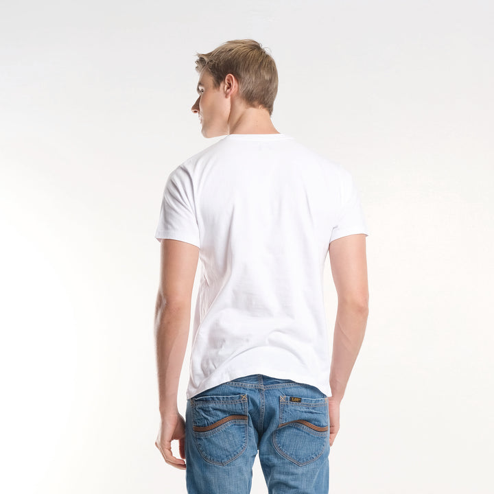 MENS' ROUNDNECK PRINTED PAINT DESIGN TEE