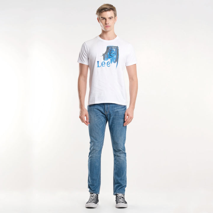 MENS' ROUNDNECK PRINTED PAINT DESIGN TEE