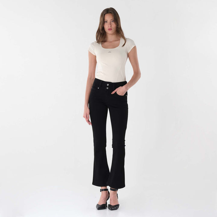 SHAPE MAGIC HIGH WAIST SLIM BOOT CUT DENIM JEANS