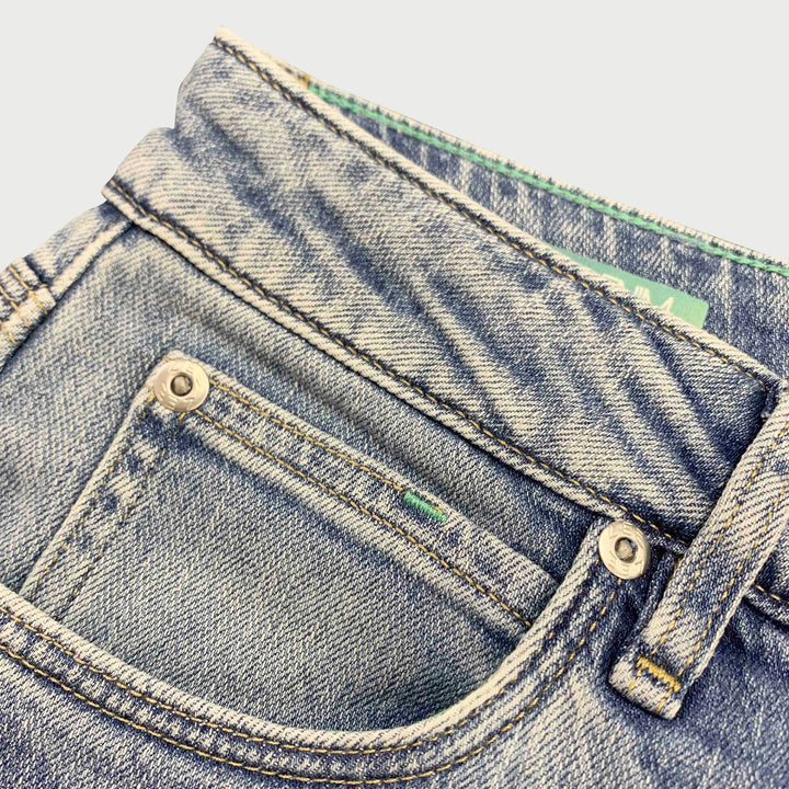 Lee Ladies Regular Straight Mid Rise Denim Jeans in Mid Shade