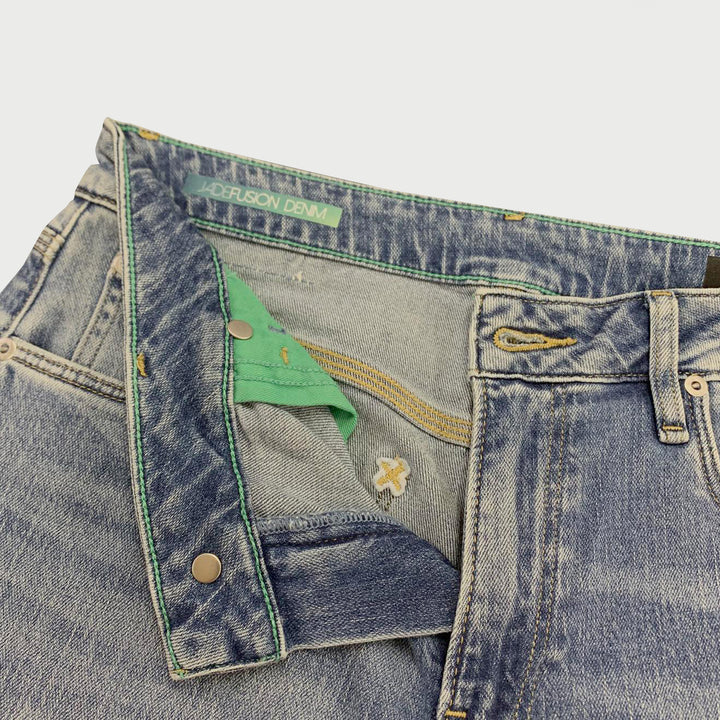 Lee Ladies Regular Straight Mid Rise Denim Jeans in Mid Shade