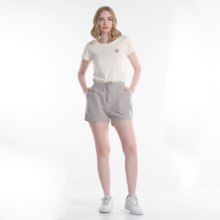 LEE WOMENS EASY SHORTS WITH SMALL EMBROIDERED LOGO