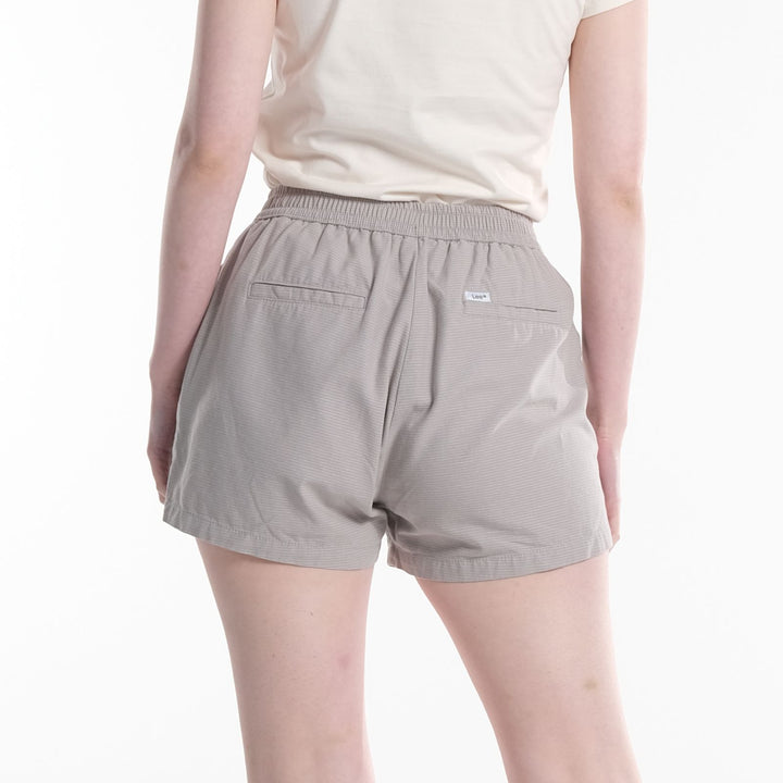 LEE WOMENS EASY SHORTS WITH SMALL EMBROIDERED LOGO