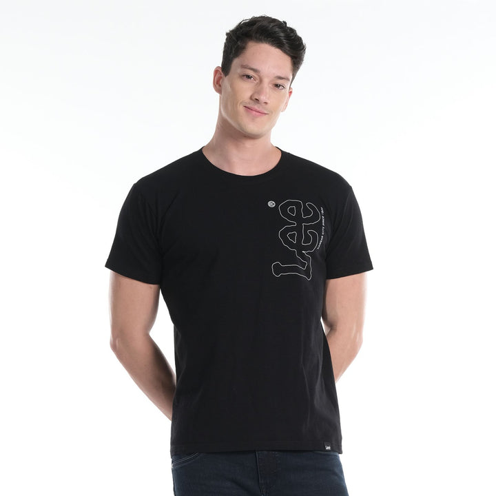 LEE MENS BASIC ROUNDNECK LOGO TEE