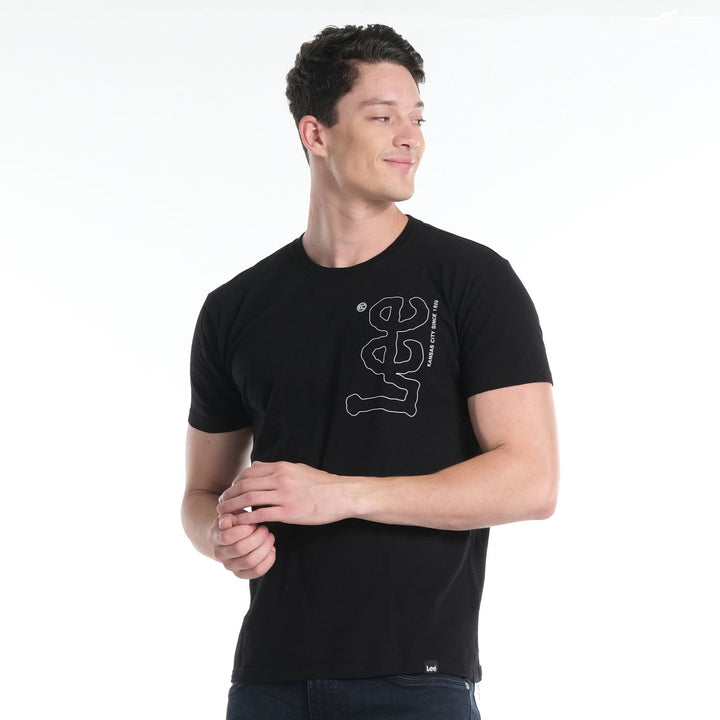 LEE MENS BASIC ROUNDNECK LOGO TEE