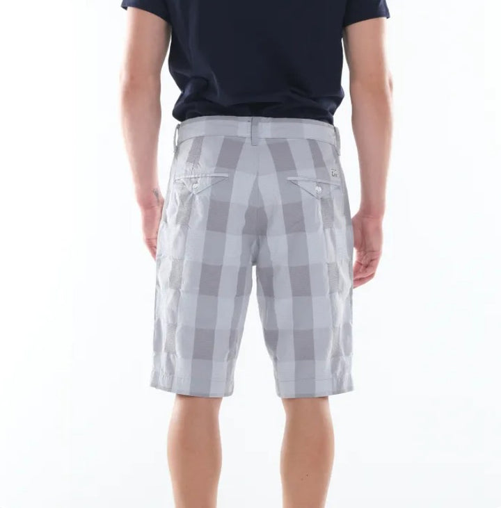 LEE MEN'S CHECKERED CHINO SHORTS