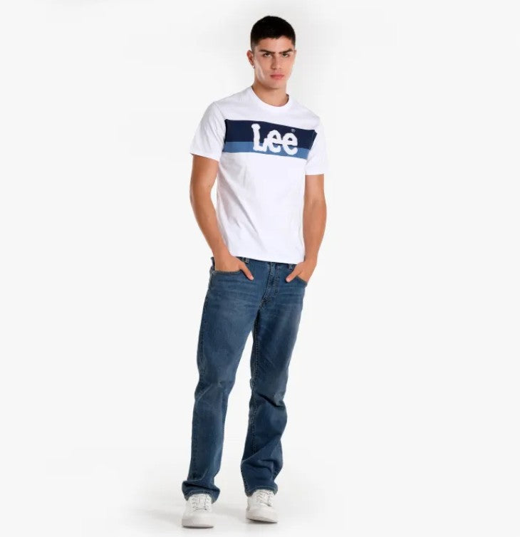 MENS' ROUND NECK EMBOSSED LOGO TEE