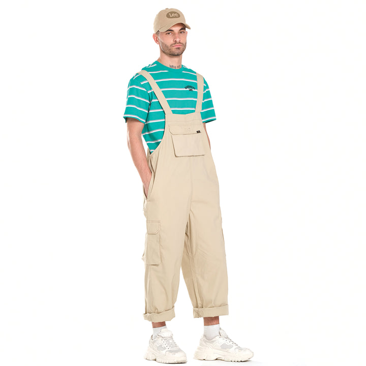 FITS 'EM ALL SEASONAL DUNGAREE IN LIGHT KHAKI (GENDERLESS)