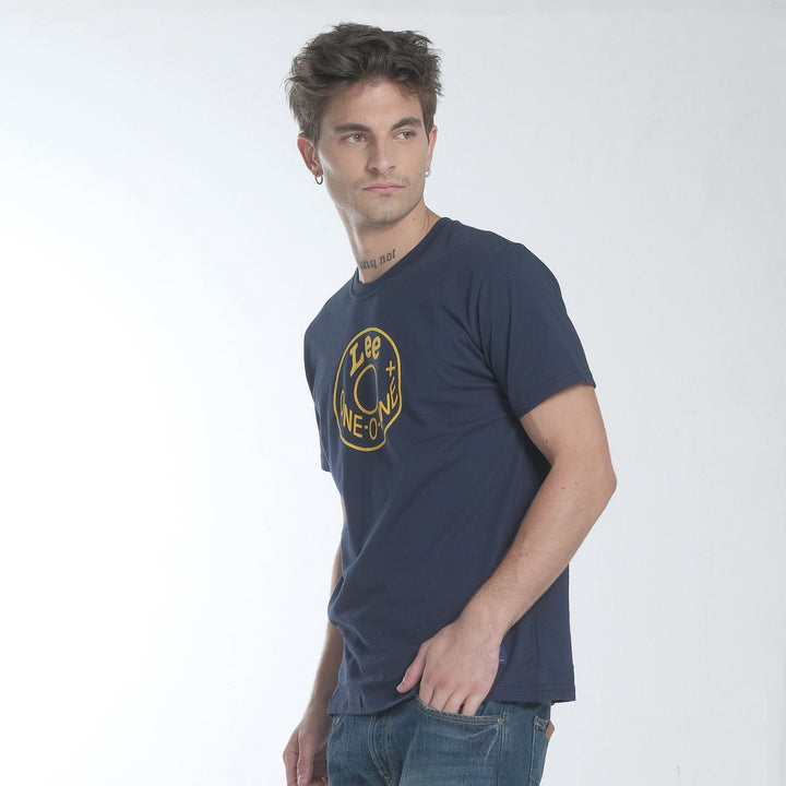 LEE 101+ MENS GRAPHIC TEE IN NAVY BLUE