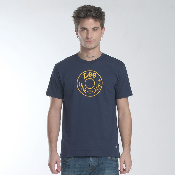 LEE 101+ MENS GRAPHIC TEE IN NAVY BLUE