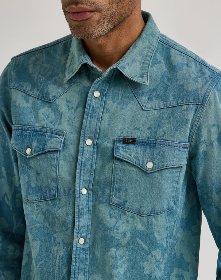 LEE x PAUL SMITH LASER PRINT WESTERN LONG SLEEVE SHIRT