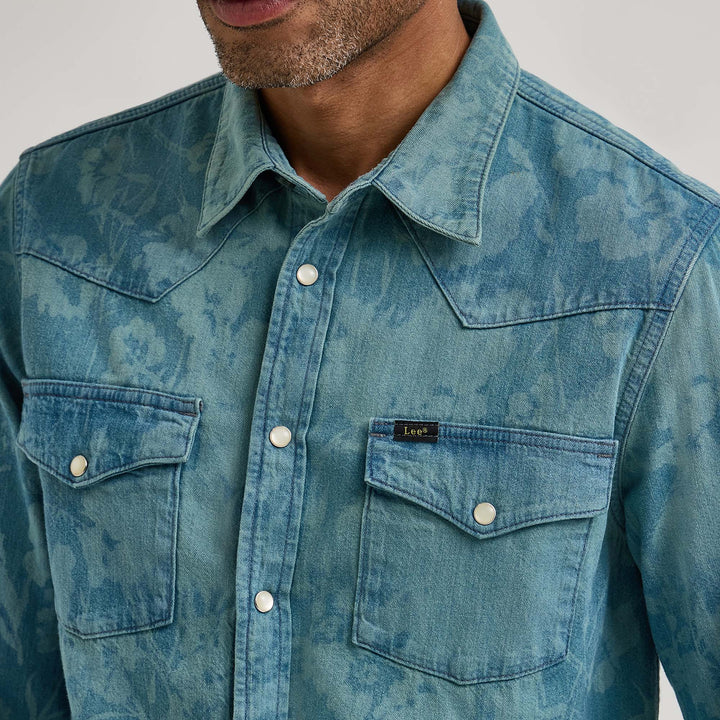 LEE x PAUL SMITH LASER PRINT WESTERN LONG SLEEVE SHIRT