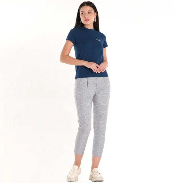LEE LADIES HIGH-NECK SCRIPT LOGO TEE
