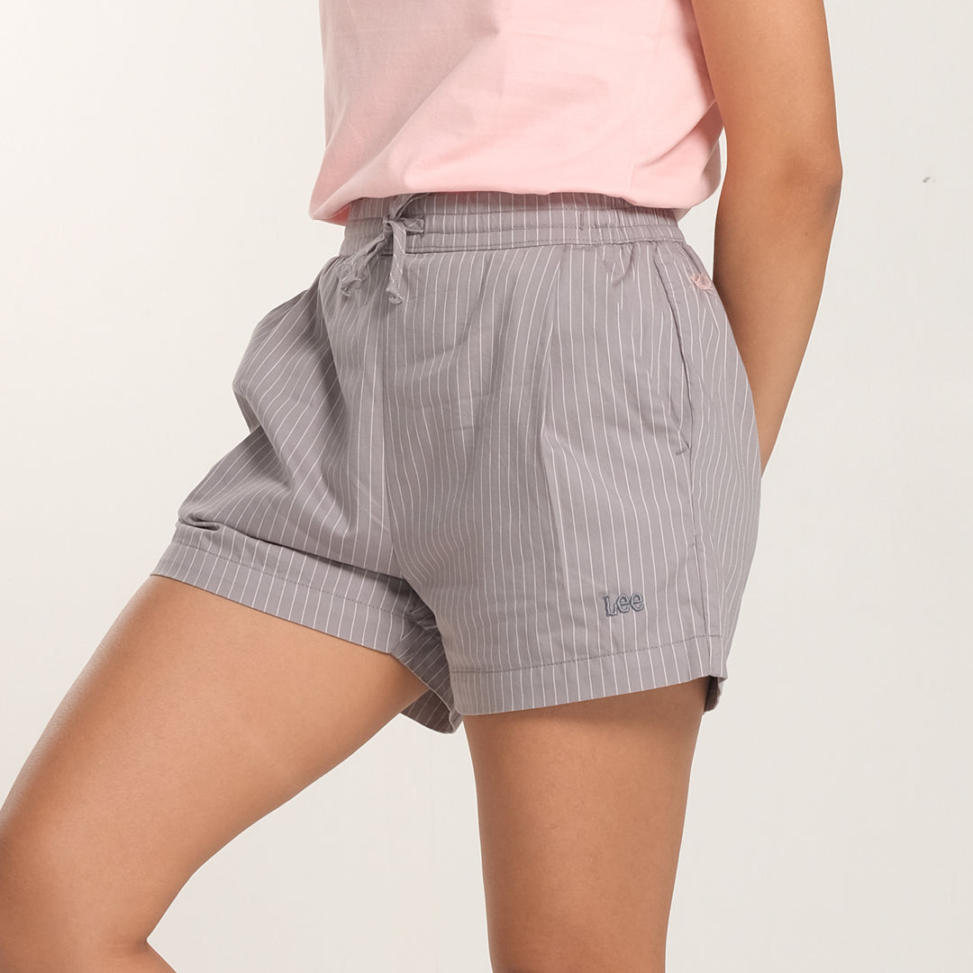 WOMENS EASY SHORTS IN STRIPED TWILL