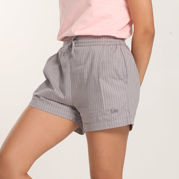 WOMENS EASY SHORTS IN STRIPED TWILL