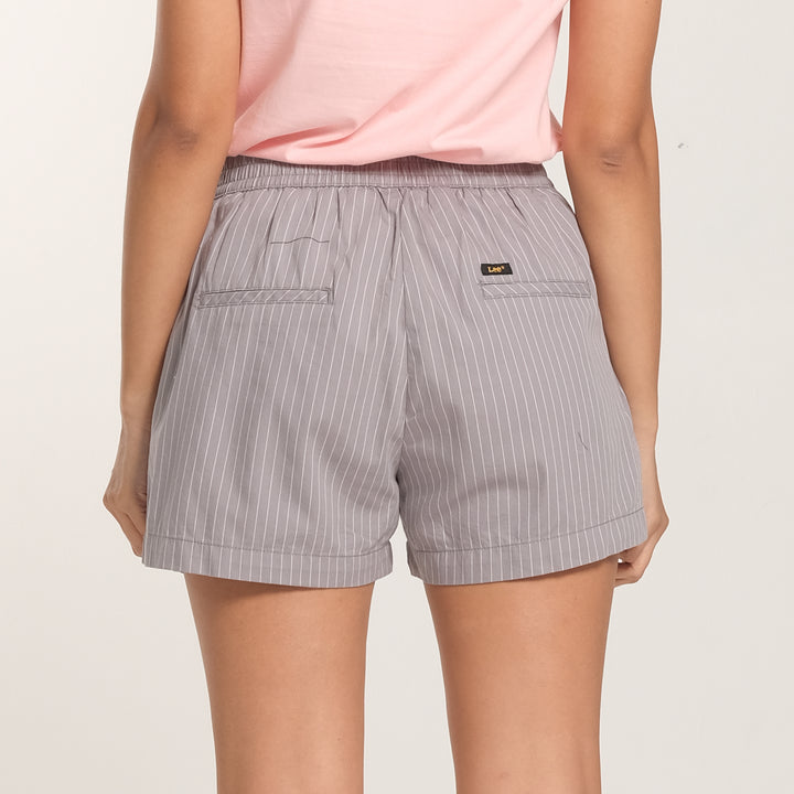 WOMENS EASY SHORTS IN STRIPED TWILL