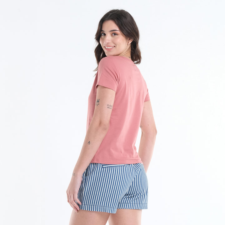 LEE LADIES ROUND NECK SCRIPT LOGO TEE