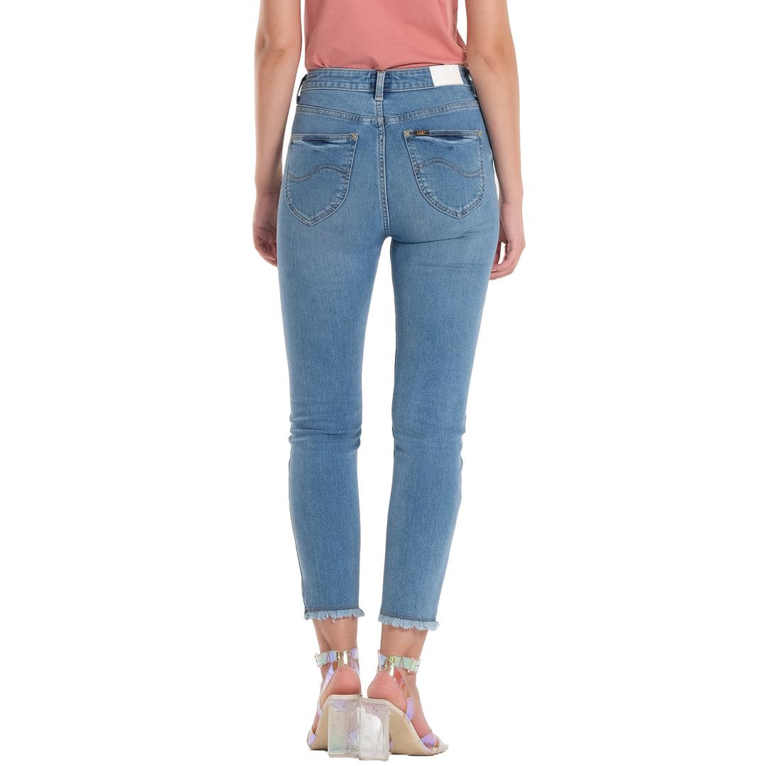 LEE LADIES HIGHWAIST COMFORT STRAIGHT DENIM JEANS