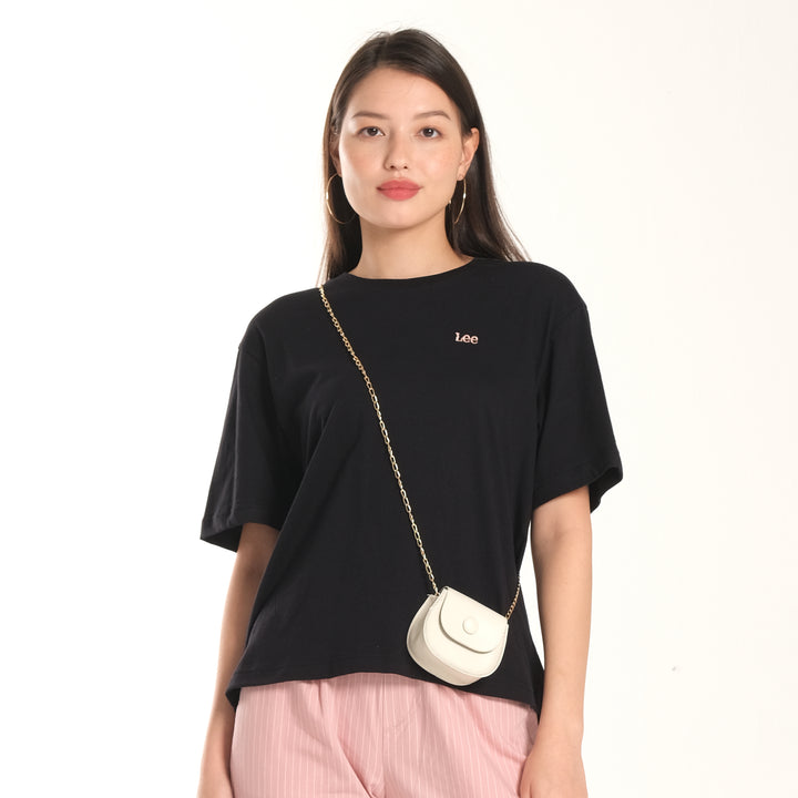 WOMENS OVERSIZED LOGO TEE