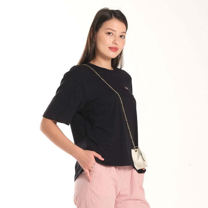 WOMENS OVERSIZED LOGO TEE