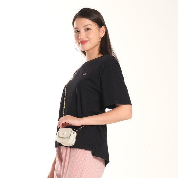 WOMENS OVERSIZED LOGO TEE