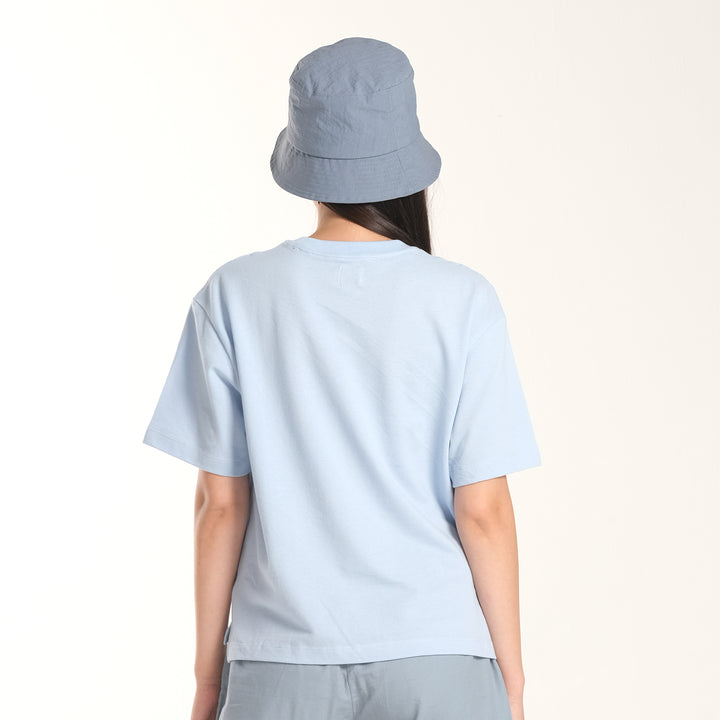WOMENS PIQUE OVERSIZED LOGO TEE