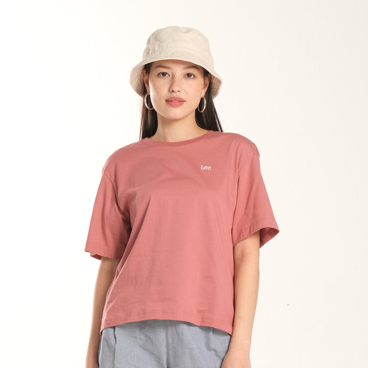 WOMENS OVERSIZED LOGO TEE
