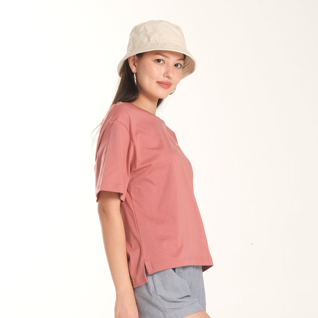 WOMENS OVERSIZED LOGO TEE