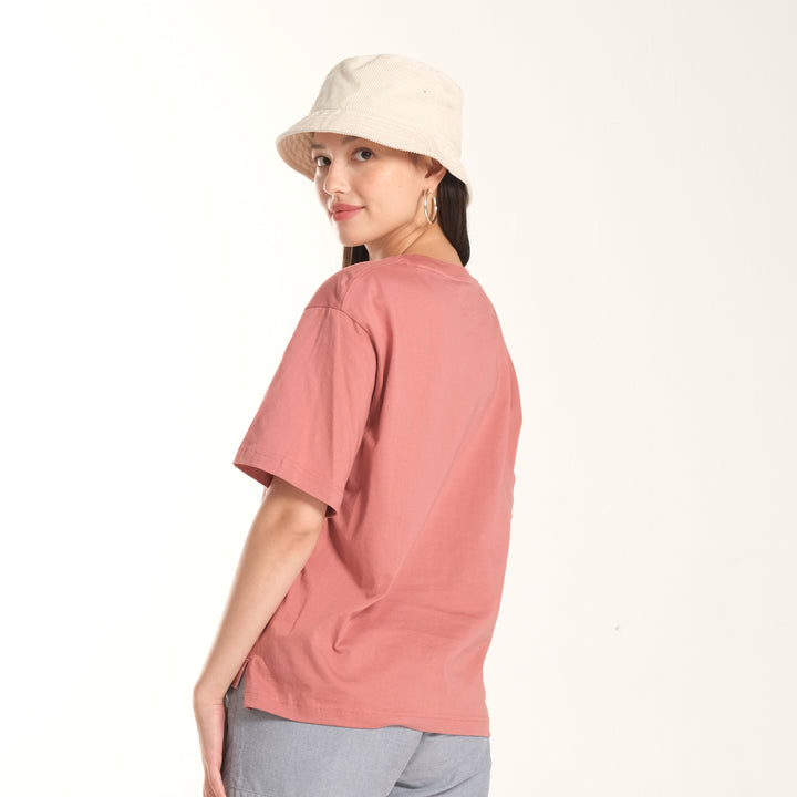 WOMENS OVERSIZED LOGO TEE