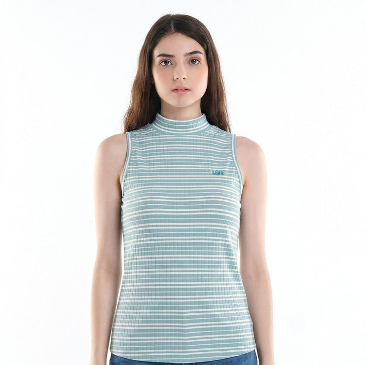 Lee High Neck Sleeveless Top for Women