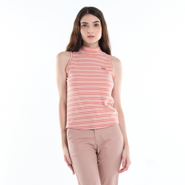Lee High Neck Sleeveless Top for Women