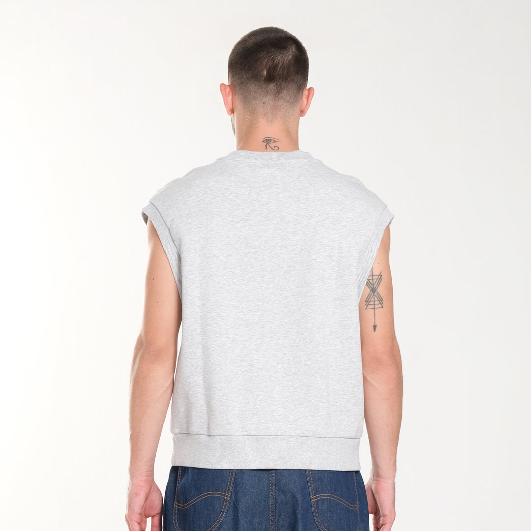 FITS 'EM ALL FRENCH TERRY VEST IN MELANGE GRAY (GENDERLESS)