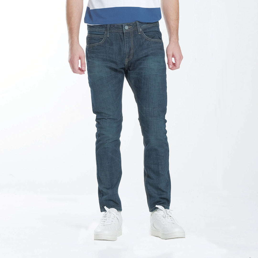 Lee Mens Denim Pants Ramone Fit–Slim Narrow in Vintage Worn