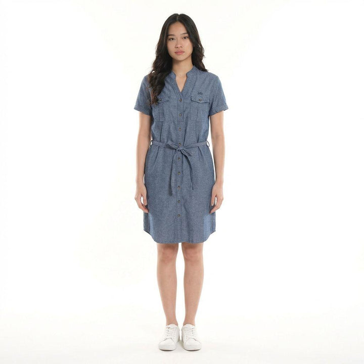 LEE LADIES CHAMBRAY BUTTON DOWN DRESS