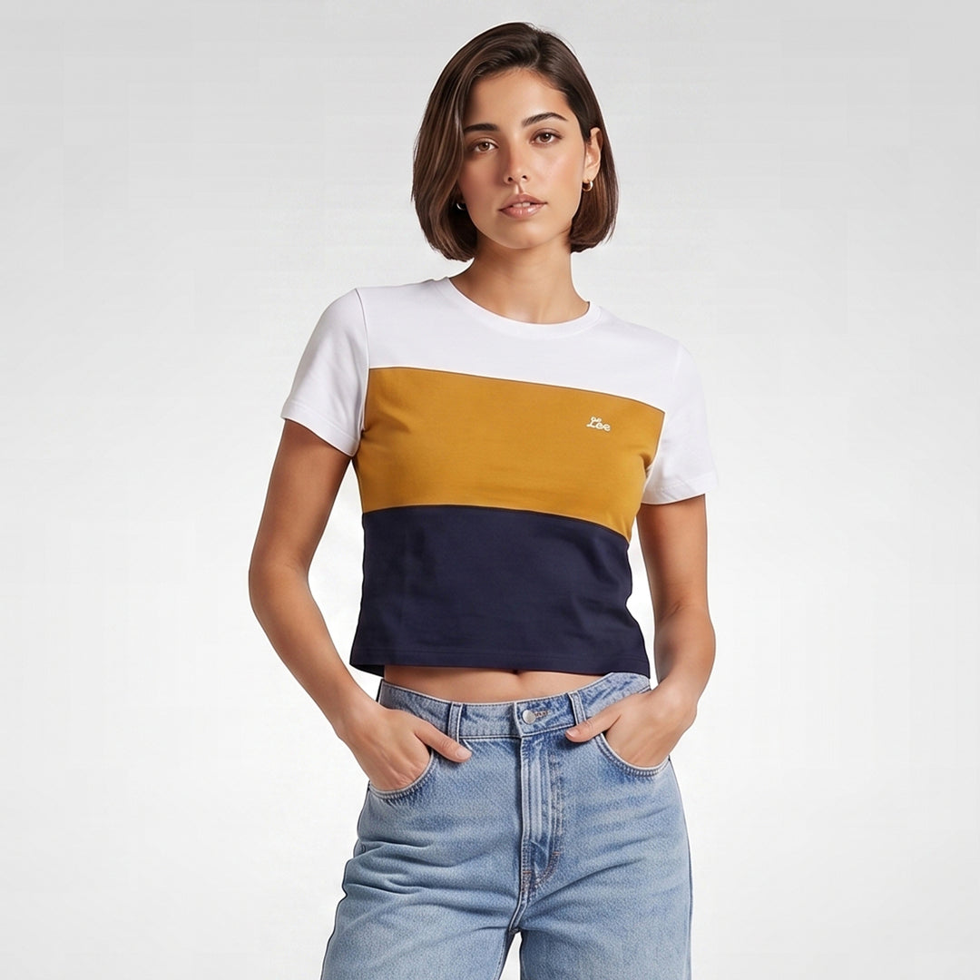 LEE LADIES ROUNDNECK CROPPED TEE