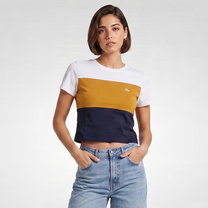 LEE LADIES ROUNDNECK CROPPED TEE