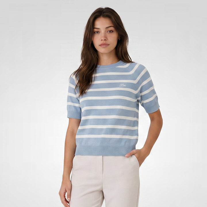 LEE LADIES LOOSE-FIT CROPPED ROUNDNECK TEE
