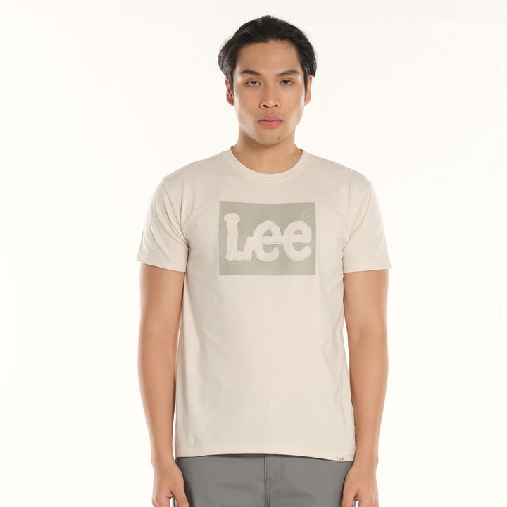 LEE MENS EMBOSSED BOX LOGO TEE